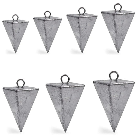 2 pièces pyramide plombs poids de pêche plombs de pêche poids pyramide poids Surf pêche plombs eau salée matériel de pêche