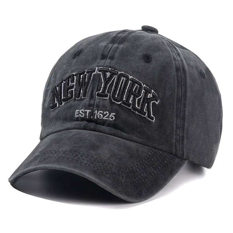 Gorra de béisbol de algodón lavado New York para hombres y mujeres, gorras snapback, gorras de béisbol, protección solar, CasVentajas, gorra de papá, gorra para exteriores, 2024