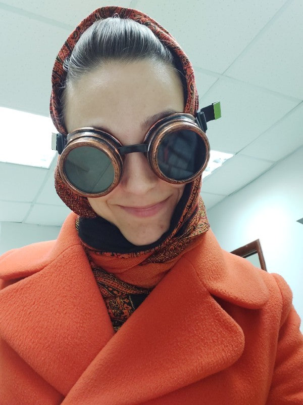 Lunettes de soleil mode Steampunk rondes surdimensionnées — soudage, Punk, Cosplay, couleurs lentille