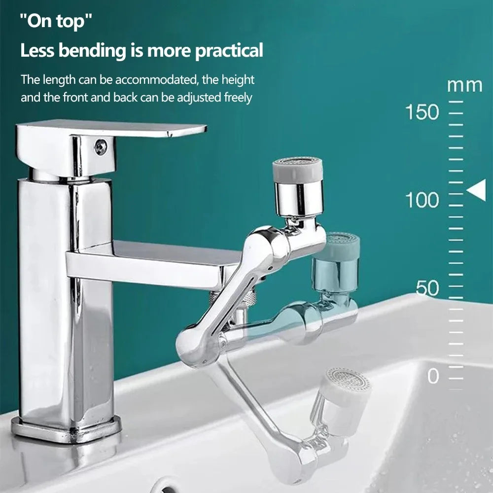 ABS Universal 1080 ° Brazo robótico giratorio, Extensor de grifo, aireador, extensión de grifo de fregadero de cocina, Modo de flujo de agua 2