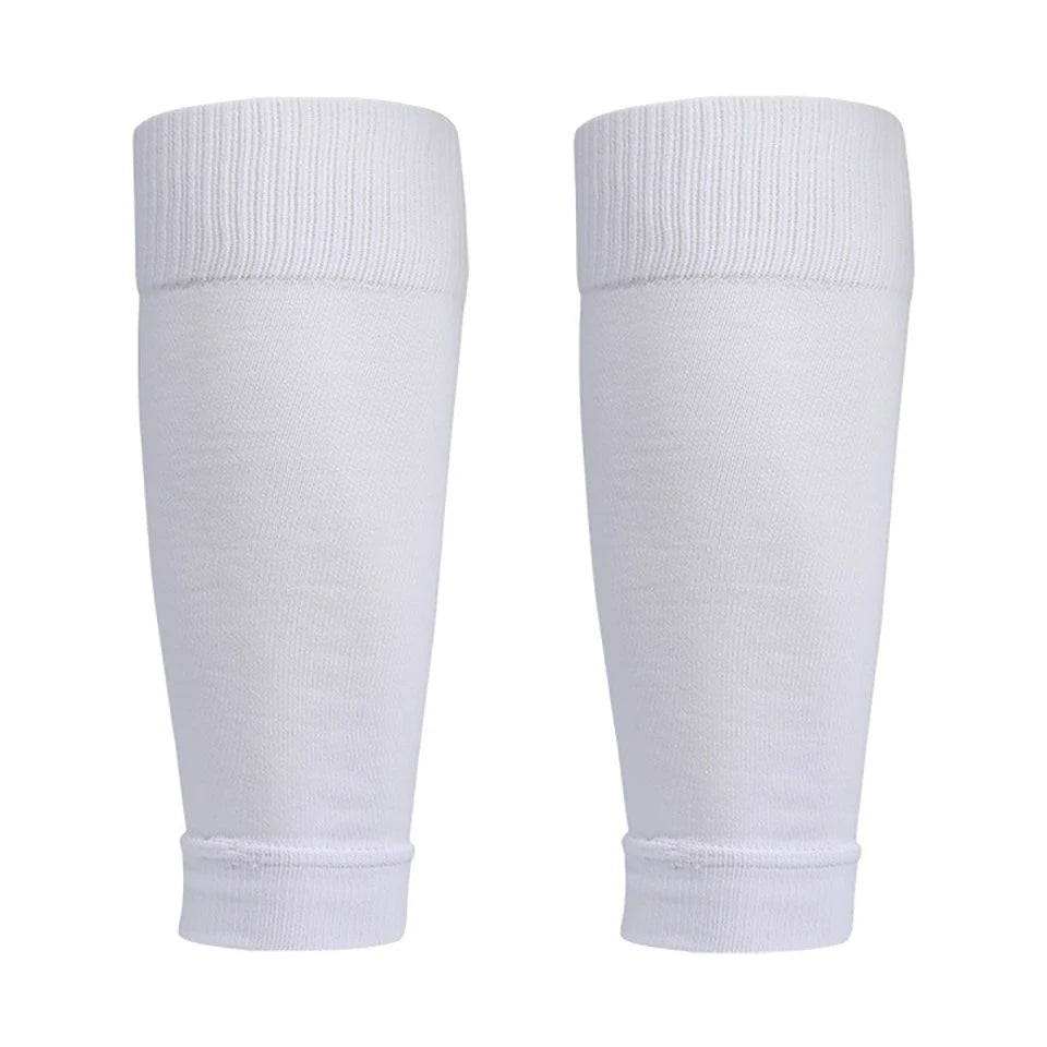 Loogdeel 1 Pair Football Socks Leg Brace Sleeves Breathable Sports Socks Shin Guard for Kids and Adults Calf Protection Leg Cover