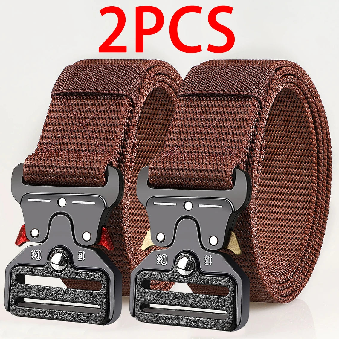 Cinturones tácticos multiusos para hombre – Diseño duradero y ajustable – Para amantes de los deportes al aire libre, combina con pantalones vaqueros, para hombres y mujeres