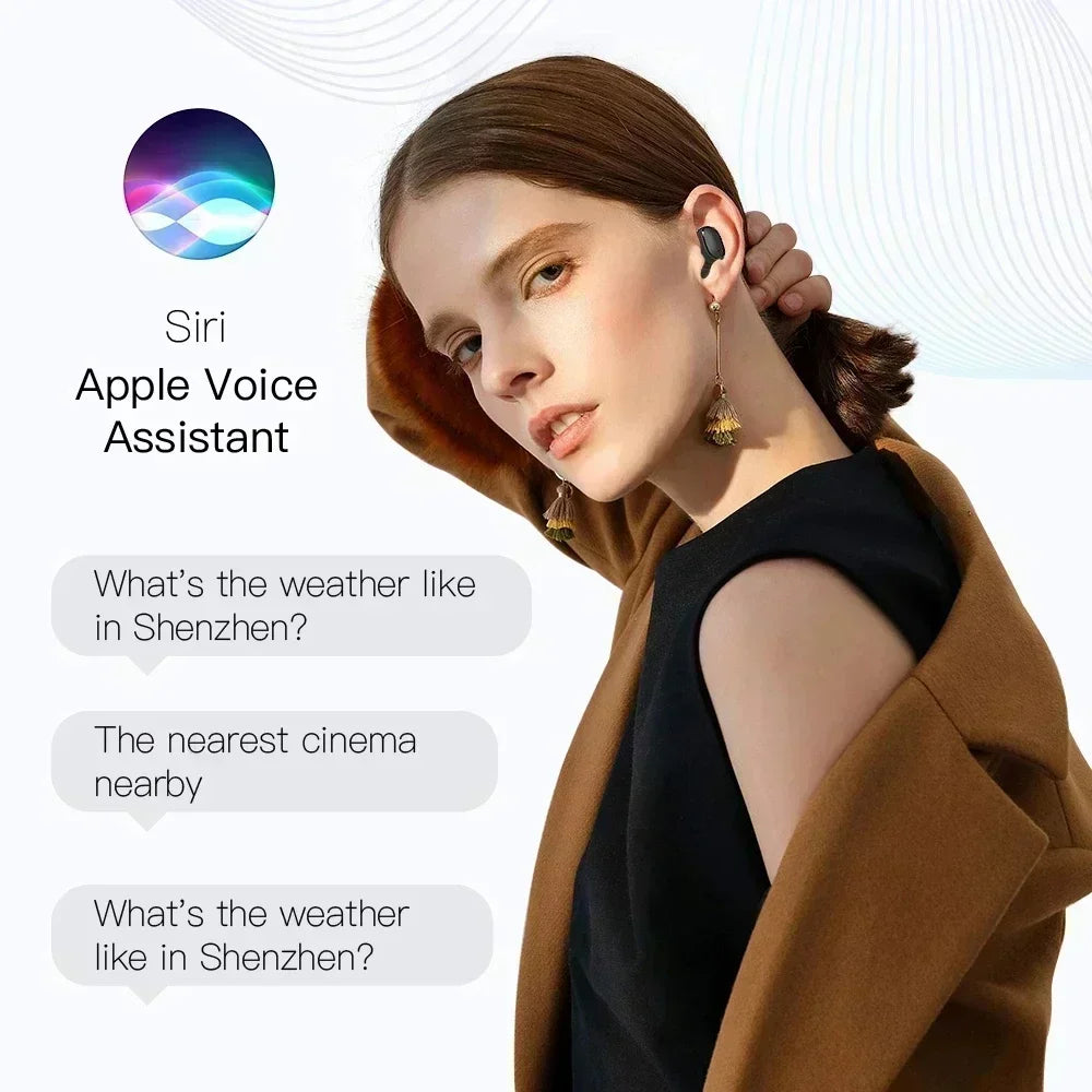 Auriculares inalámbricos TWS E6S Bluetooth con cancelación de ruido y micrófono