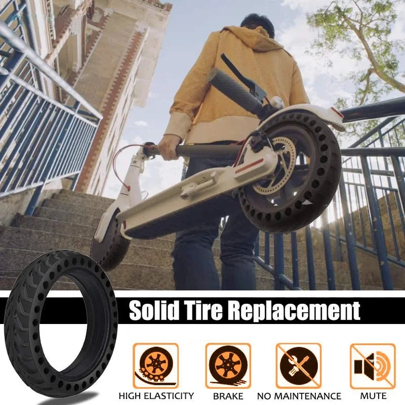 Solid Tire for Xiaomi M365 Pro Mijia Mi 1S Pro 2 Electric Scooter, Essential 8.5 Inch Rubber Tire, 8.5 Inch Wheel