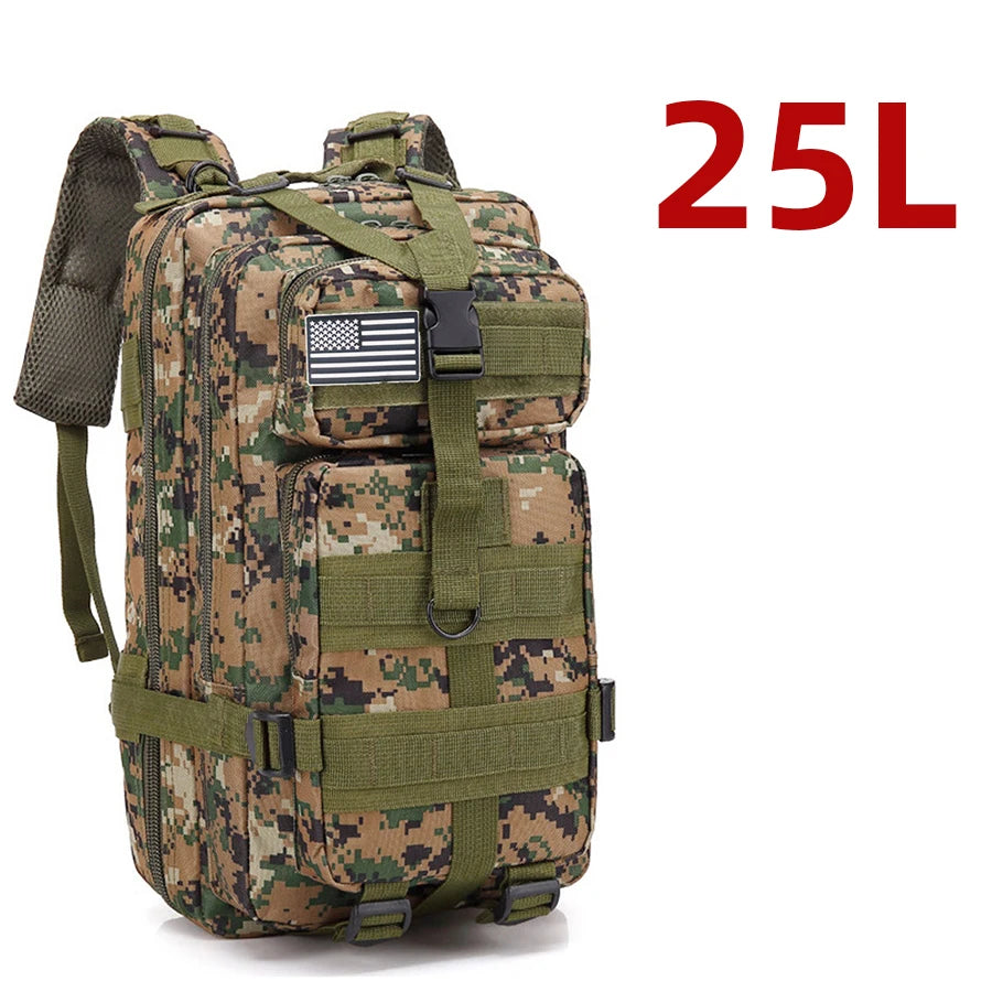 25L/50L robuste en Nylon imperméable à l'eau tactique sport Trekking pêche chasse Camping randonnée sac à dos sacs à dos en plein air