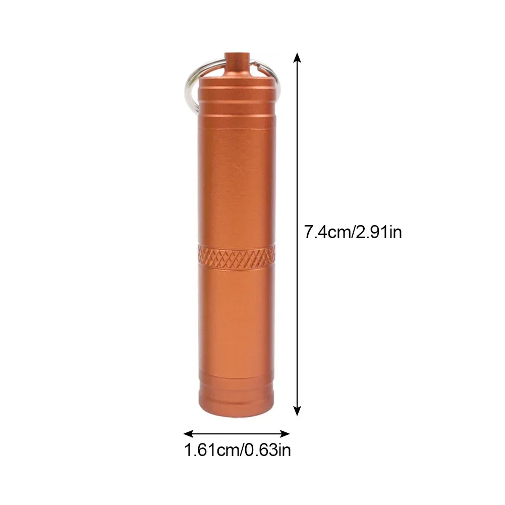EDC-Boîte étanche pour capsule de survie en randonnée, coffre, support de stockage, pilule, étui d'allumette