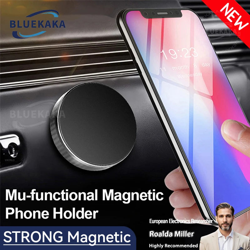 Soporte de teléfono magnético para coche 360°    Soporte magnético para coche, teléfono móvil, mesita de noche de pared GPS universal para iPhone Android