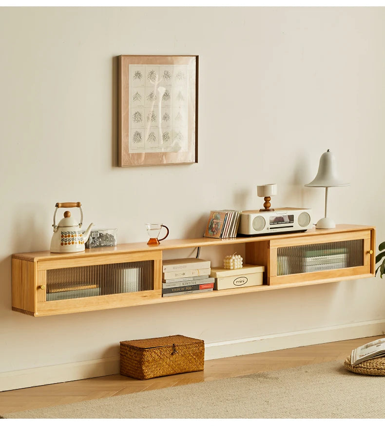 Meuble TV Vintage Style Classique — Support Mural, Décoration Salon