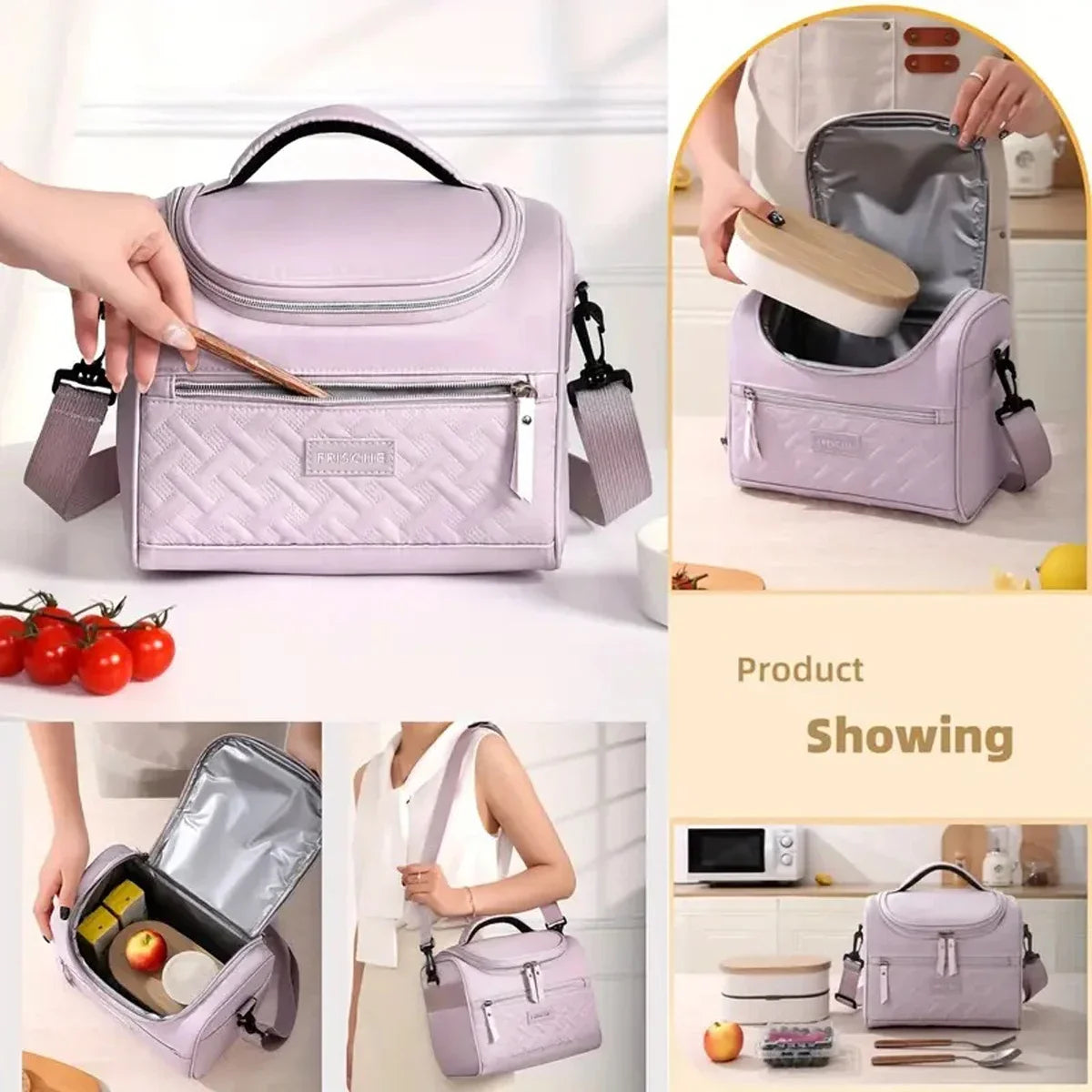 Sac à déjeuner Portable, boîte thermique alimentaire, Durable, étanche, refroidisseur de bureau, boîte à déjeuner avec bandoulière, sac de pique-nique pour Couples unisexe