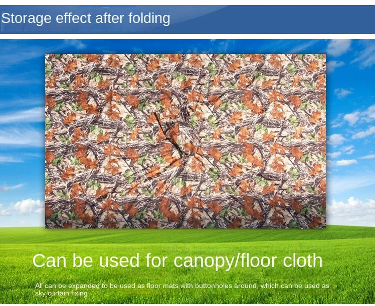 Poncho de Camouflage respirant pour l'extérieur, imperméable tactique de Jungle, observation des oiseaux, randonnée, chasse, combinaison Ghillie, équipement de pluie de voyage