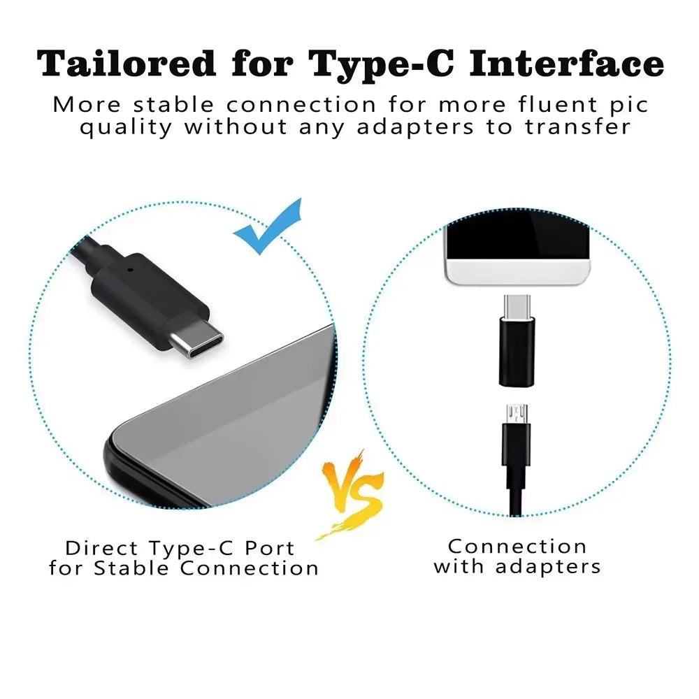Caméra endoscopique type-c 5.5/7.0MM, étanche IP67, avec 6 led réglables, USB, Android, Endoscope d'inspection Flexible pour téléphone et PC