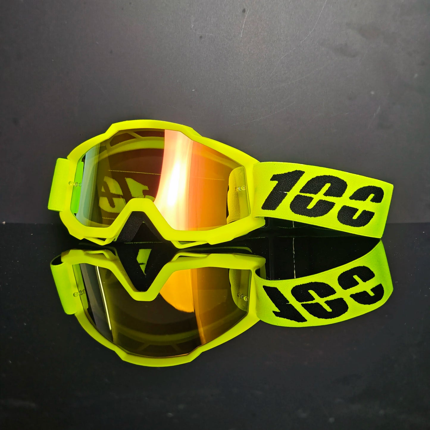 100 gafas de moto, lentes de carreras antipolvo a prueba de viento para hombres y mujeres, motocross, ciclismo, esquí al aire libre, gafas de bicicleta de cross