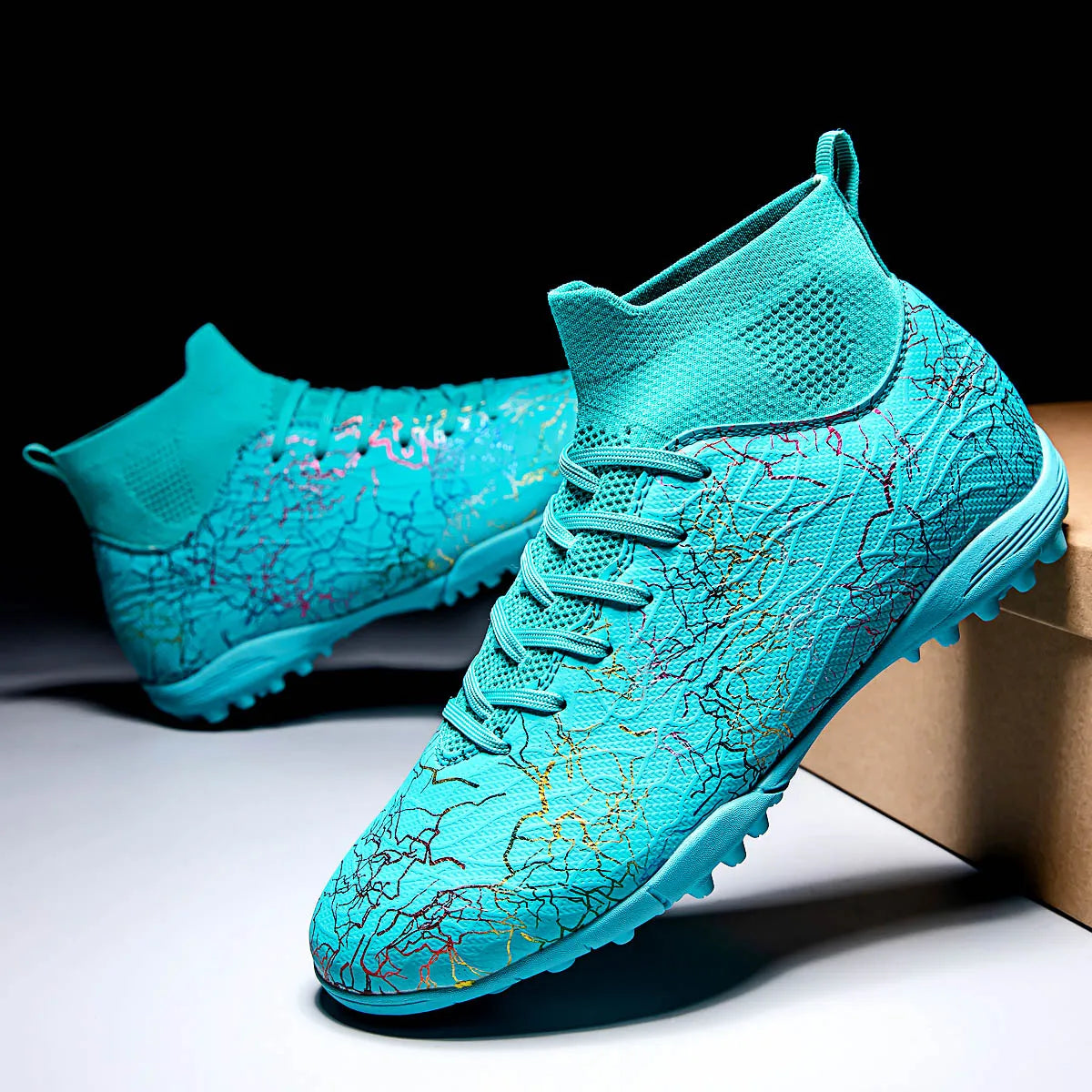 Chaussures de Football TF Crampons Gazon Respirantes — Futsal & Match Unisexe