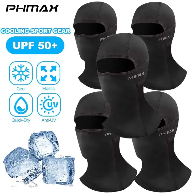 PHMAX Mascarilla de montar para motocicleta, protección contra el viento y el calor, transpirable, máscara facial completa, pasamontañas, sombrero, bufanda, gorra, moto, motociclista, gorra de viento