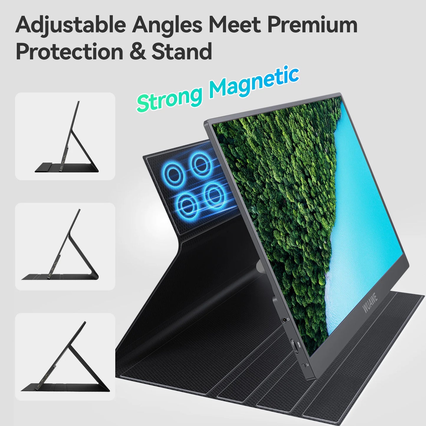 Moniteur portable 15,6 pouces 1080p — 72 NTSC, 100 sRGB, USB-C, HDMI, deuxième écran de voyage, HDR