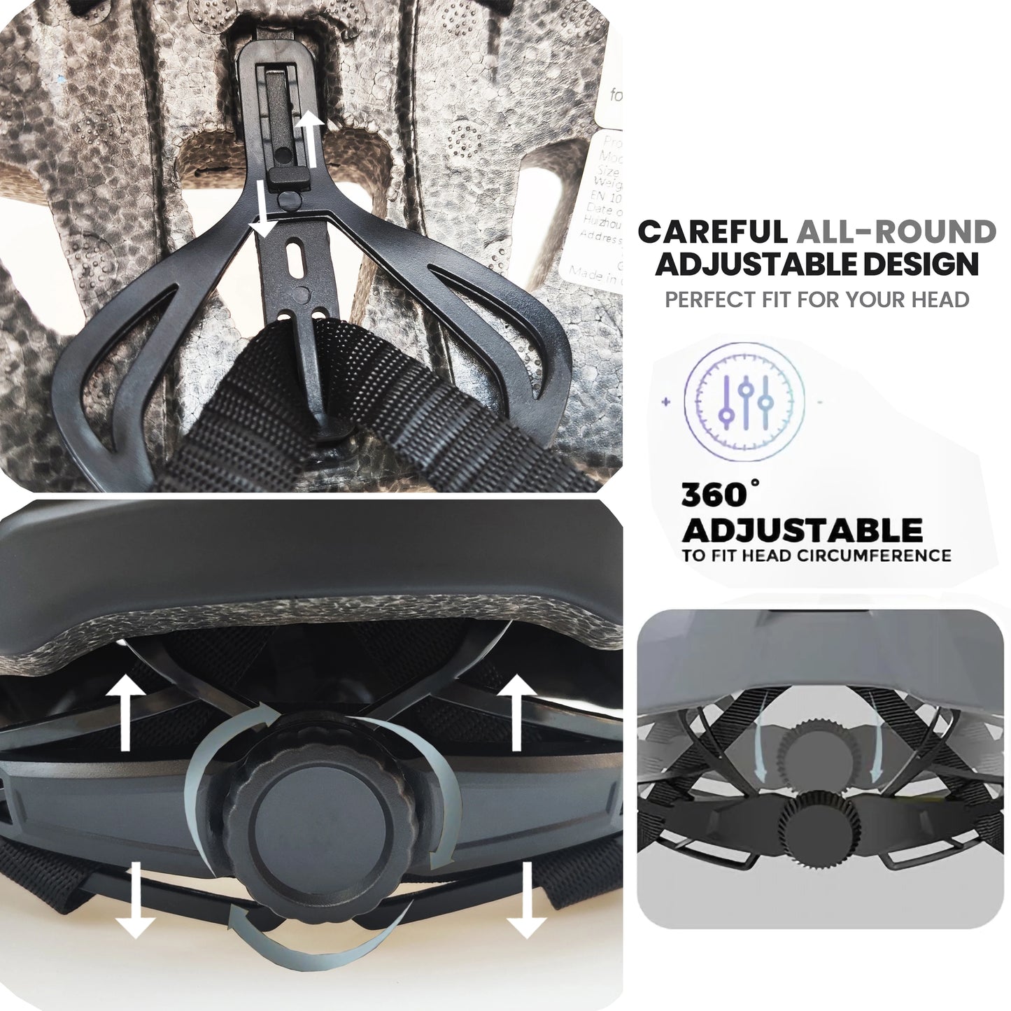 Casque vélo avec feu arrière LED USB rechargeable — lunettes de soleil intégrées, cyclisme route/VTT