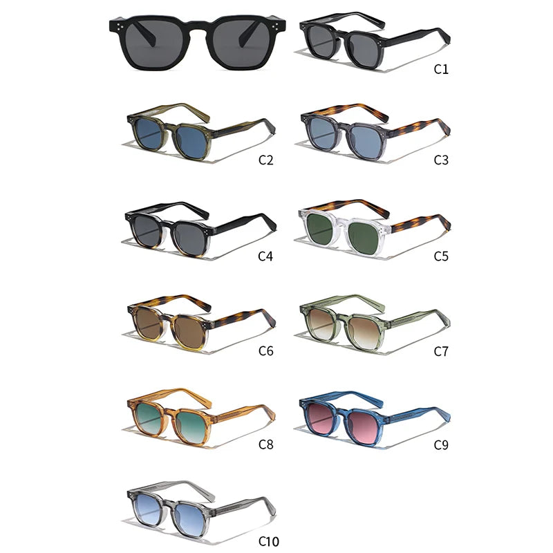1/2/3 pièces en gros nouveau carré rétro lunettes De Soleil hommes mode Punk lunettes De Soleil femmes lunettes De Voyage Lunette De Soleil Femme UV400