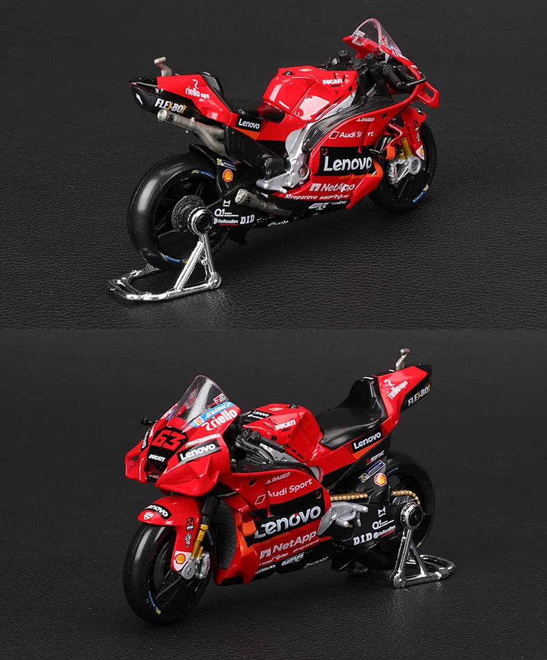 Modèle réduit moto GP 1:18 — champion 2023, alliage moulé, collection, cadeau jouet