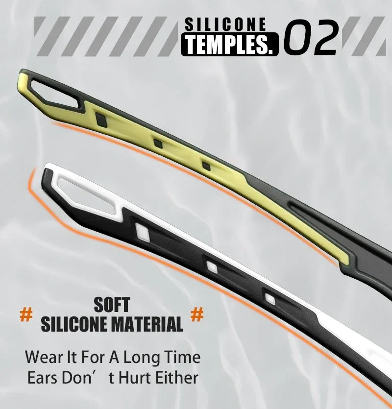Lunettes de randonnée polarisées SCVCN, lunettes de cyclisme UV400, lunettes de vélo, lunettes de sport de plein air, équipement de course à pied et de camping