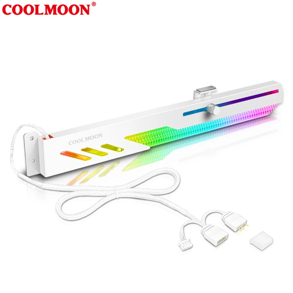 Support de carte vidéo GT8 personnalisé, 5V, 3 broches, ARGB, GPU, VGA, boîtier PC de bureau, accessoires de bricolage