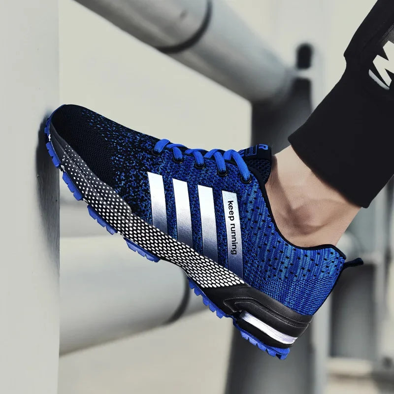 Zapatillas cómodas y antideslizantes para hombre, deportivas ligeras con absorción de impactos, estables, de malla, transpirables, informales, para pareja