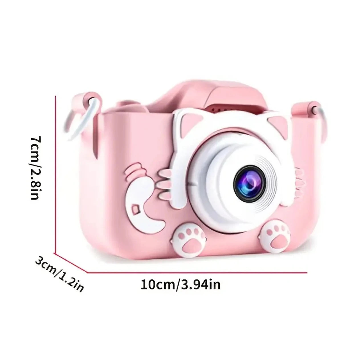 Kids Digital Video Camera, Super Cute, HD 1080P, 2.0 Inch, with Silicone Cases, Christmas Toys