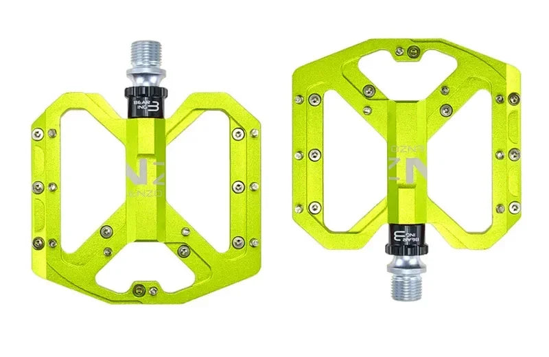 ENZO Ultralight Flat Pedals MTB CNC Aluminum Alloy Sealed 3 Bearings Anti-slip Bike Pedals Bicycle Parts