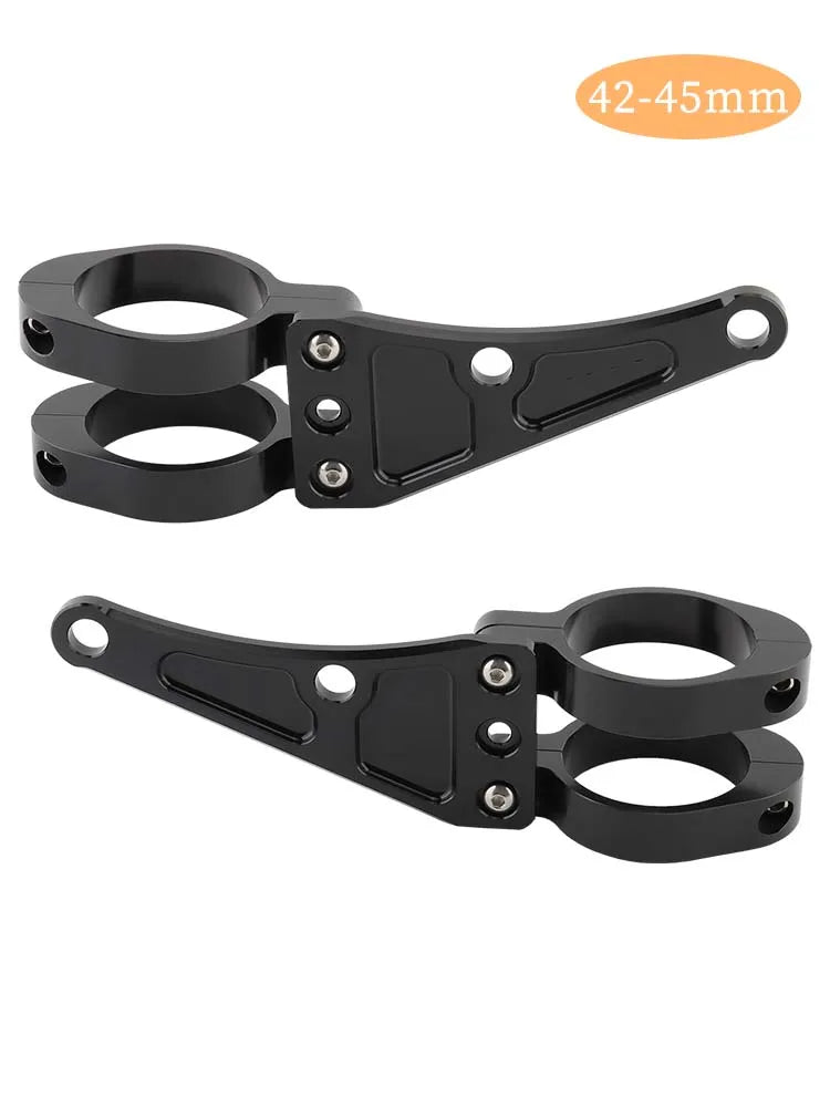 Abrazaderas de montaje para tubo de horquilla de motocicleta, soporte de luz para sauna, 33mm-58mm, 54mm, 49mm, 45mm, 41mm, 37mm, Bobber 73Universal