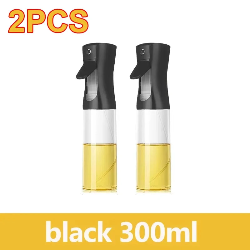 Bouteille de pulvérisation d'huile d'olive pour barbecue, pulvérisateur d'huile d'olive en plastique, bouteille vide, bouteille de vinaigre ou brosse à huile, 200/300/500ml
