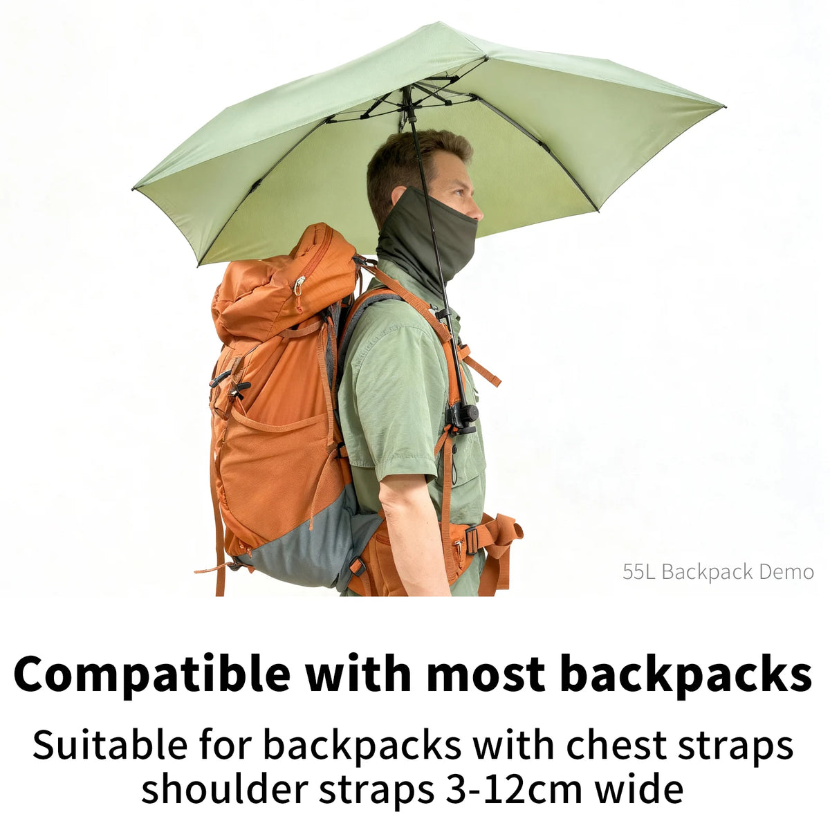 Clip Parapluie pour Sac à Dos Mains Libres — Randonnée & Trekking Léger
