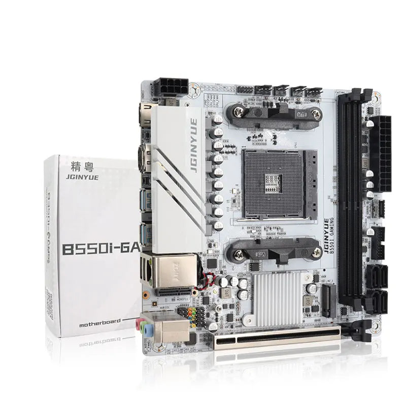 Carte mère Mini-ITX JGINYUE B550I GAMING AMD AM4 — Ryzen 4000/5000, DDR4 64 Go, PCIe 4.0