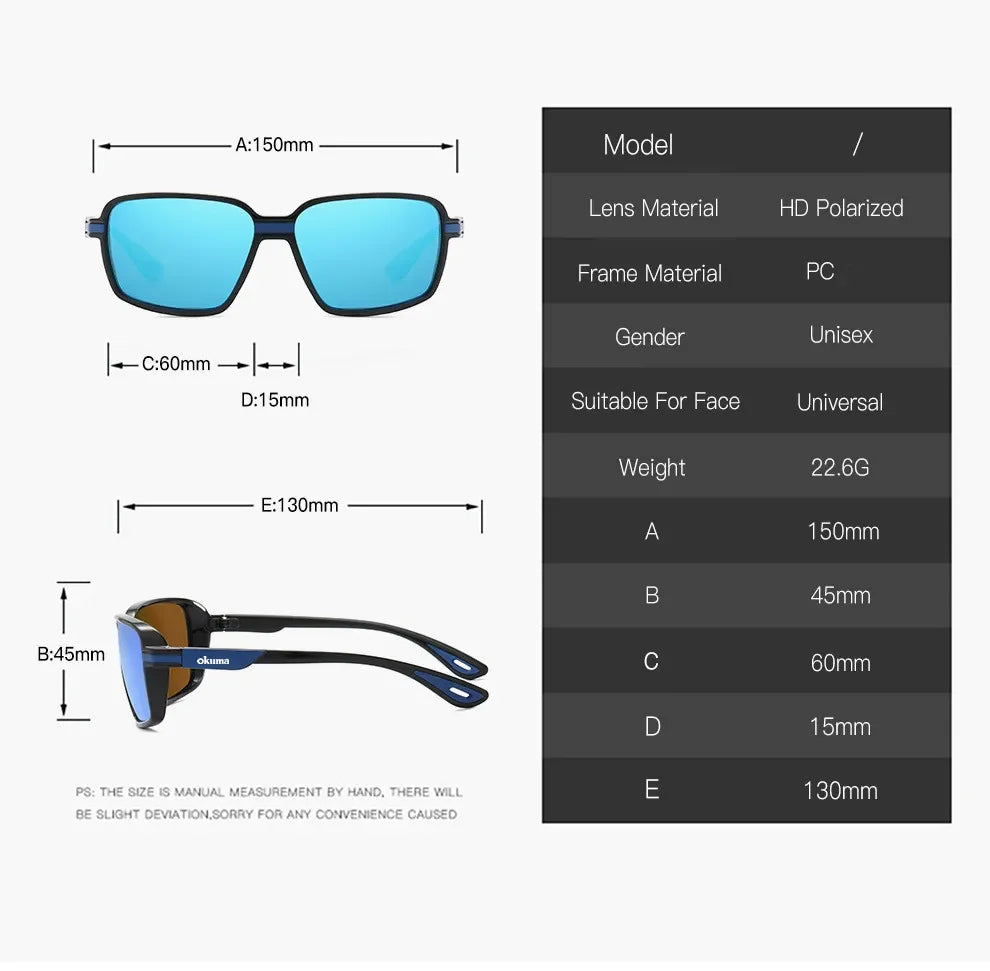 Lunettes de Soleil Pêche Polarisées — Conduite, Vélo, Sport, Cool, Homme & Femme