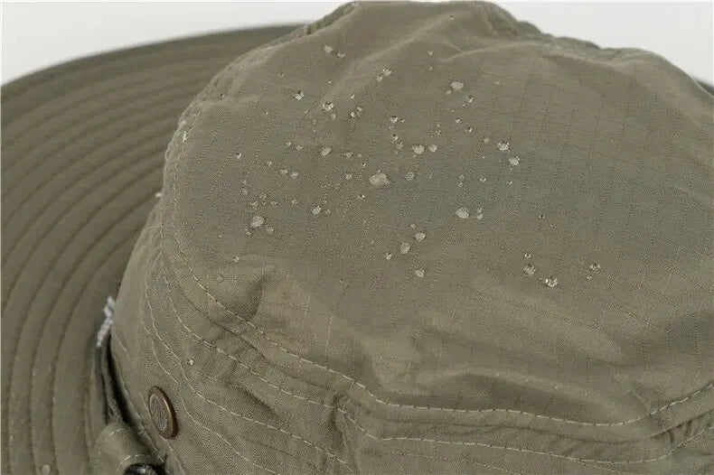 Chapeau seau d'été pour hommes, Protection UV en plein air, à large bord, Panama, Safari, chasse, randonnée, chapeau de pêcheur en maille, casquette de Protection solaire de plage