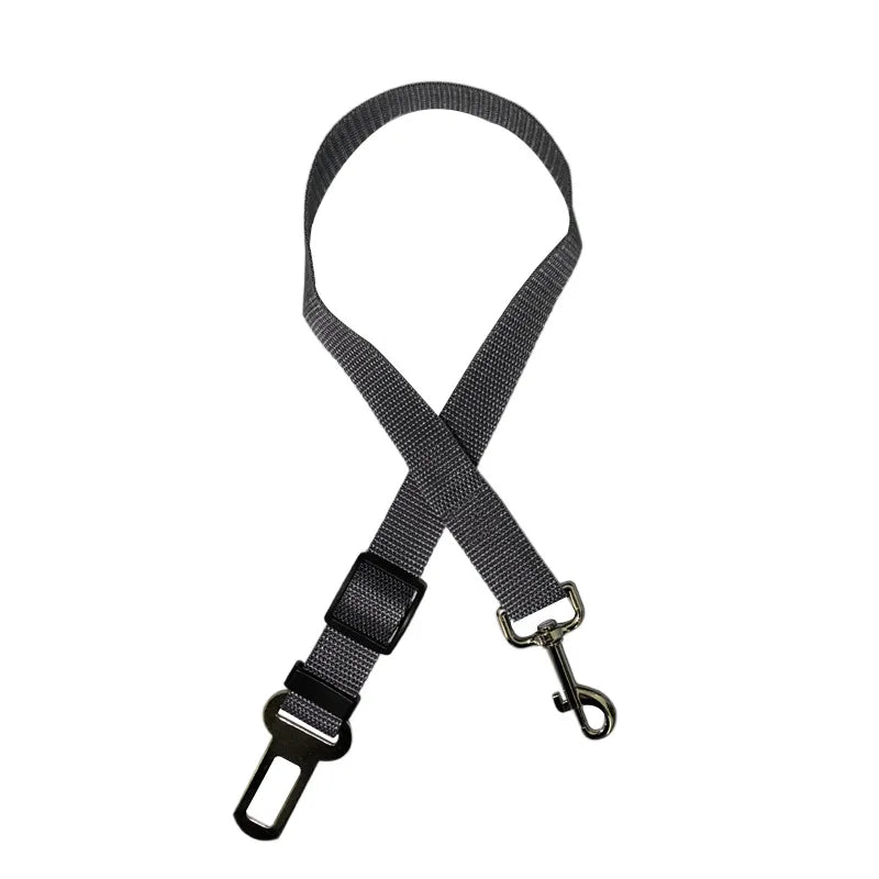 Accesorios ajustables para perros, cinturón de seguridad para mascotas, gatos, perros, asiento para mascotas, arnés de vehículo, clip de plomo, palanca de seguridad, collares de tracción para perros