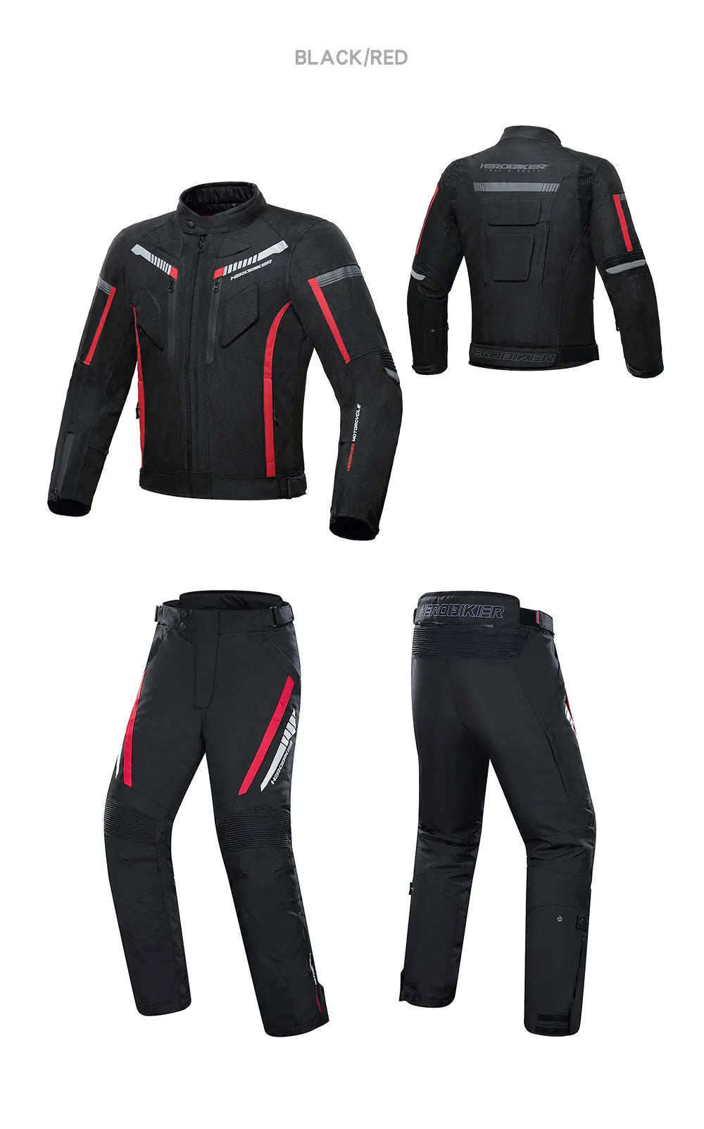 Veste de moto imperméable pour homme — veste de course, pantalon moto portable, protection EVA