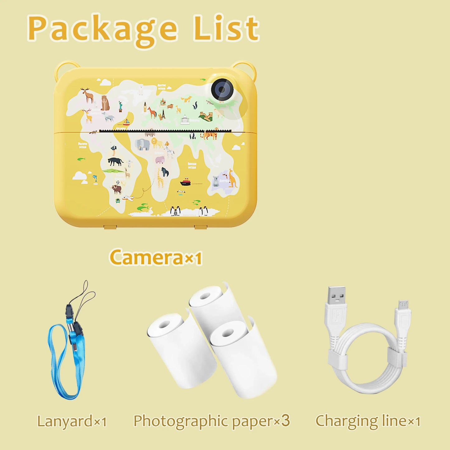 Cámara digital para niños, cámara instantánea para niños, grabadora de video HD 1080P, miniimpresora térmica para niños pequeños, regalos de cumpleaños