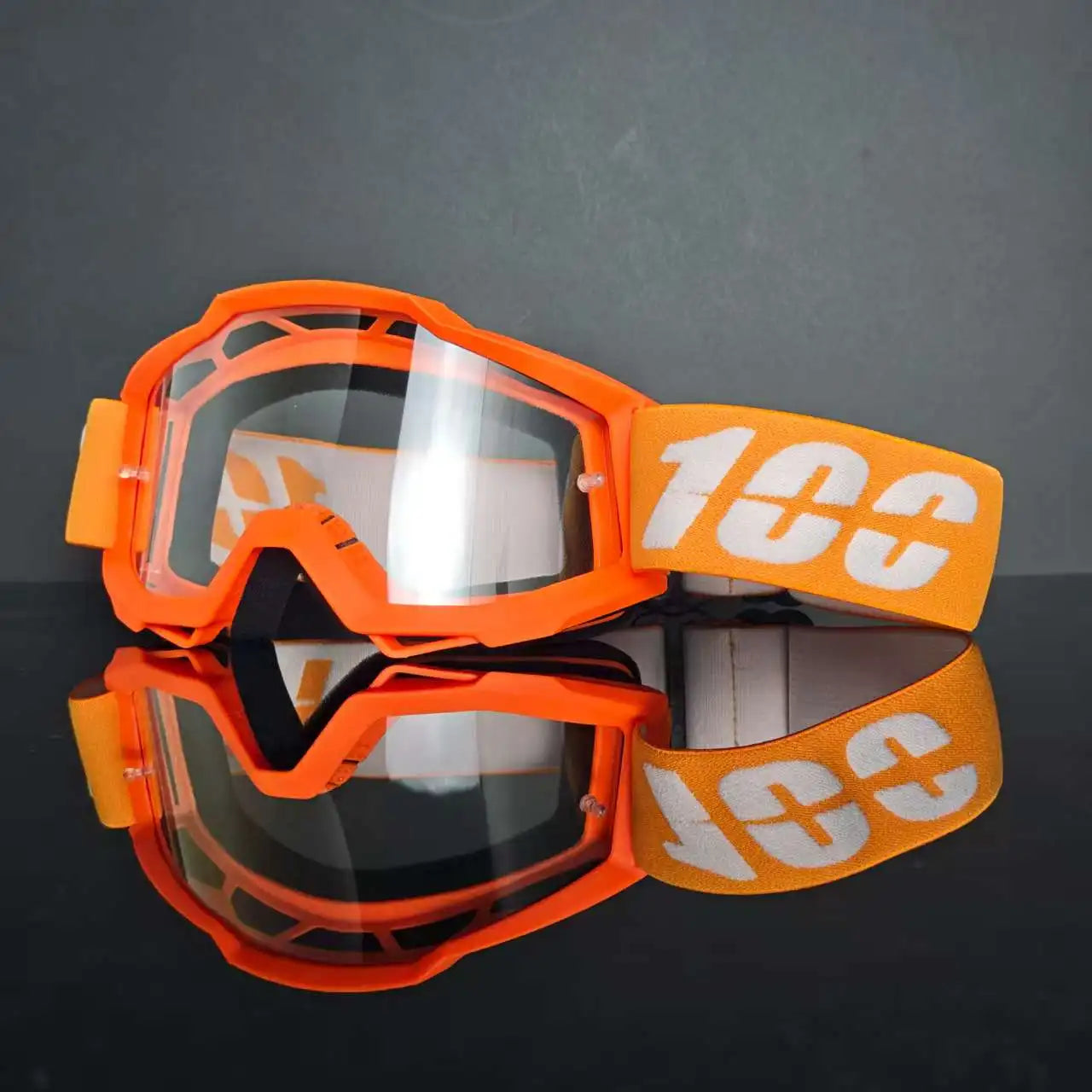 100 gafas de moto, lentes de carreras antipolvo a prueba de viento para hombres y mujeres, motocross, ciclismo, esquí al aire libre, gafas de bicicleta de cross