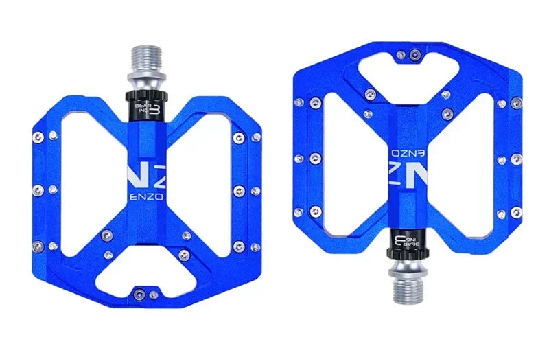 ENZO Ultralight Flat Pedals MTB CNC Aluminum Alloy Sealed 3 Bearings Anti-slip Bike Pedals Bicycle Parts