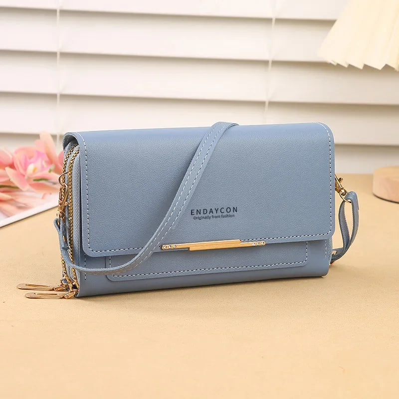 New Korean Medium-Sized Women's Wallet Bag – Convertible Crossbody Pouch with Coin Purse, Multifunctional Design