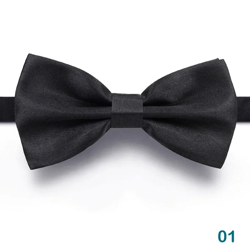 Nœud Papillon Homme Mariage Réglable Classique — Noir Double Cravate Cadeau Affaires