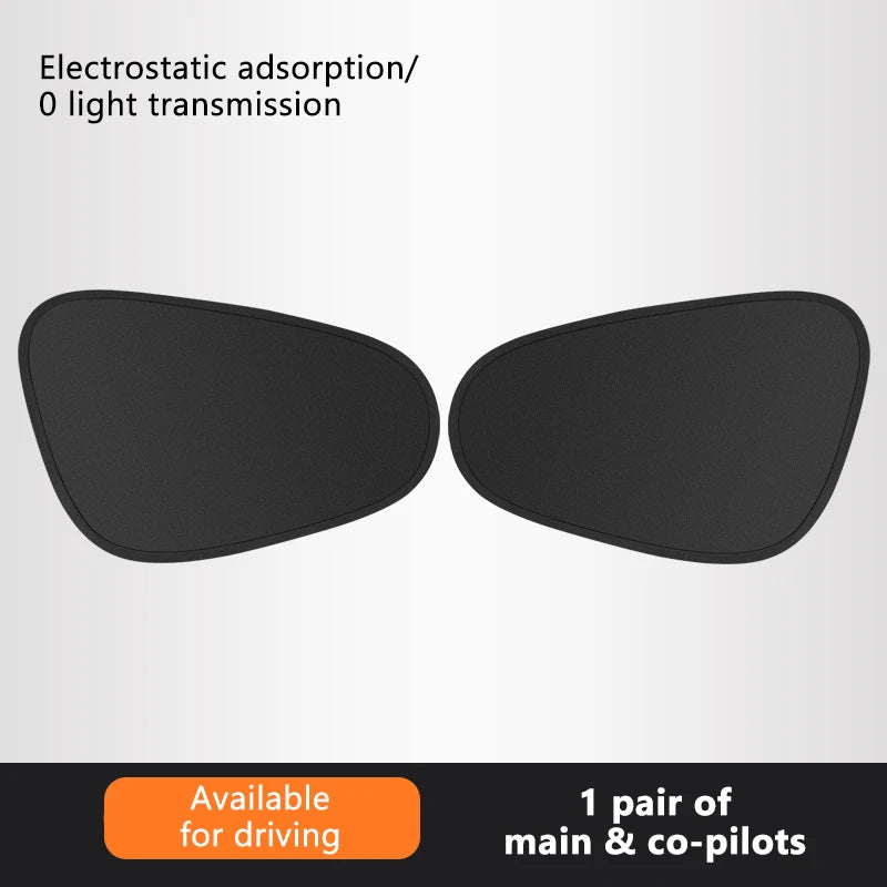 Pare-soleil électrostatique pour fenêtre latérale de voiture — 4 couches, anti-éblouissement, protection UV