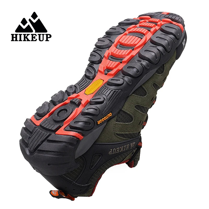 HIKEUP chaussures de randonnée pour hommes chaussures d'extérieur en daim et cuir résistant à l'usure hommes Trekking marche chasse baskets tactiques