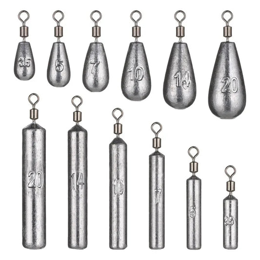 Poids en forme de goutte d'eau pour la pêche à la carpe, accessoire pour appât, 3.5g, 5g, 7g, 10g, 14g, 20g, lot de 5 pièces