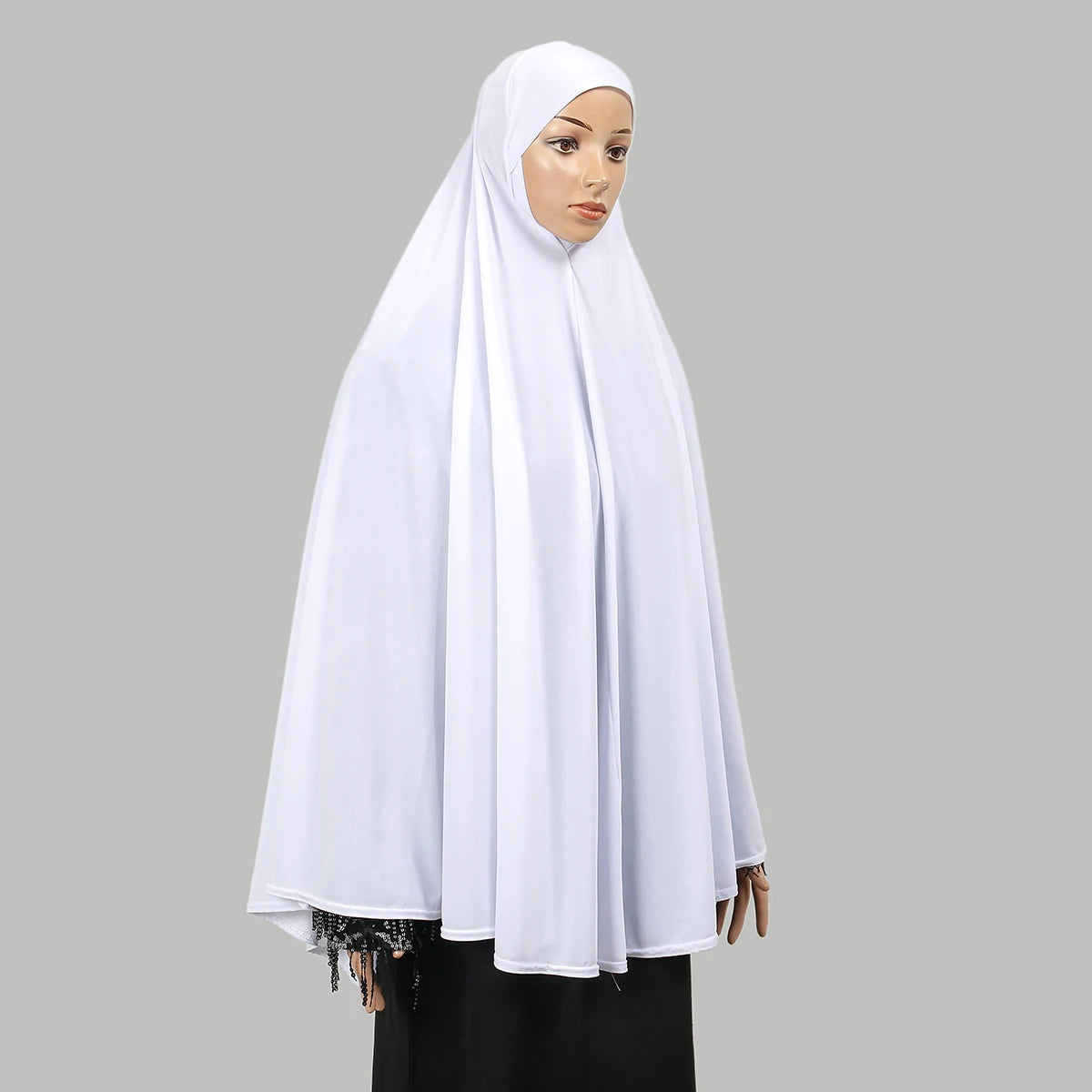 Femmes Khimar instantané Hijab modeste musulman islamique Ramadan doux léger Jersey Hijab longue écharpe Amira prière Abaya Jilbab
