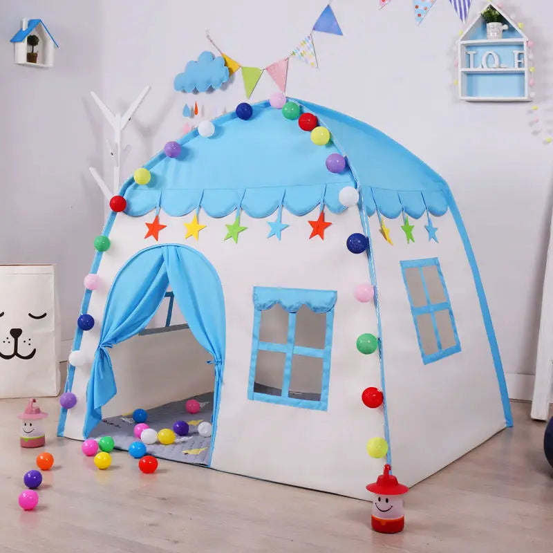 Tienda de juegos para niños, interior y exterior, jardín, Tipi, castillo de princesa plegable, Cubby, juguetes, tiendas de campaña, habitación de niños, casa Tipi, casita de juegos