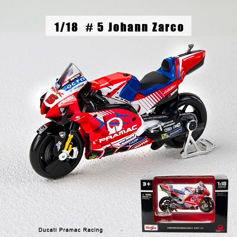 Modèle Réduit Moto GP 1:18 Champion 2024 — Alliage Moulé, Collection & Cadeau