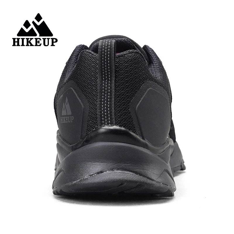 HIKEUP chaussures de randonnée pour hommes Sports de plein air Camping chasse marche chaussure daim cuir véritable respirant Sneaker antidérapant