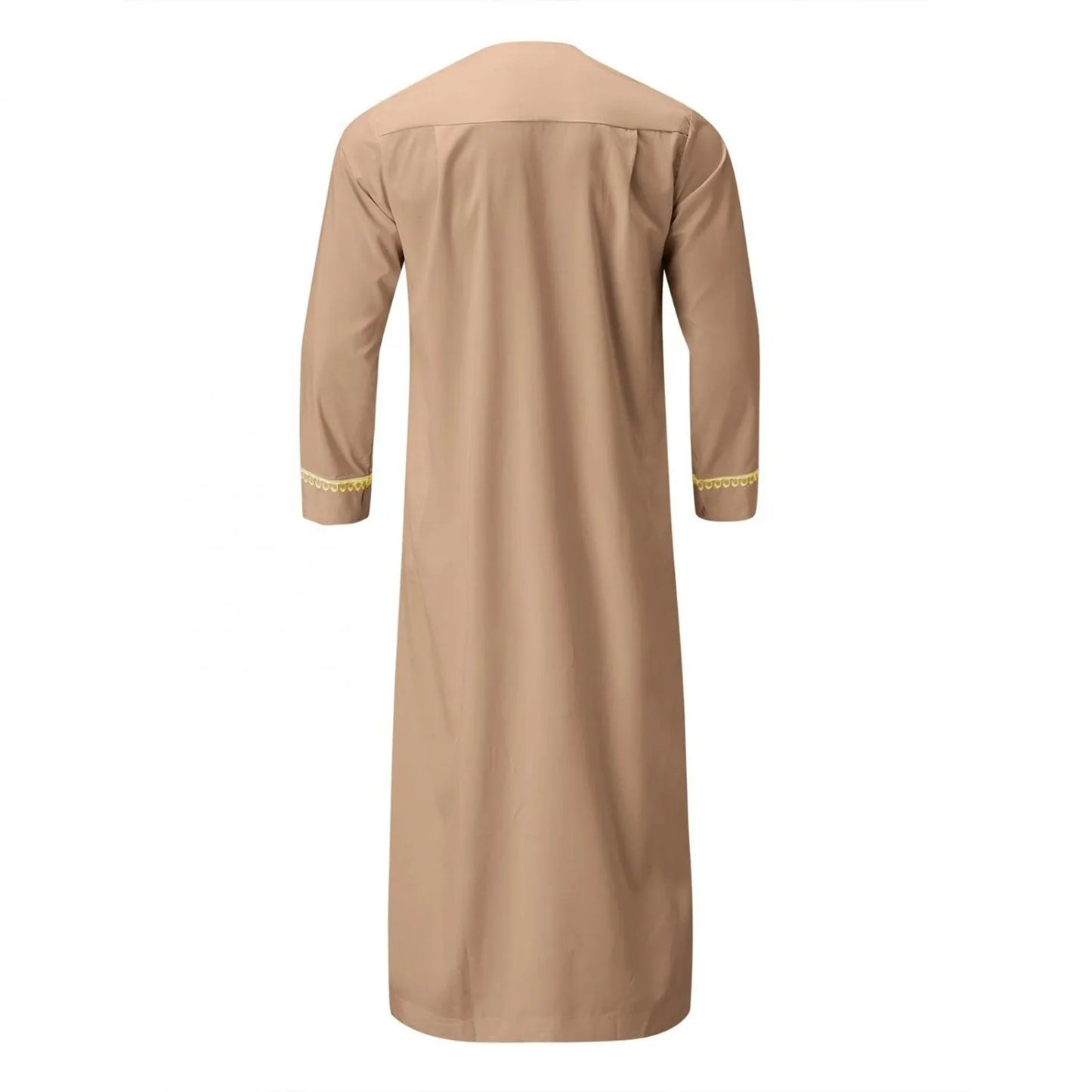 Vêtements musulmans traditionnels pour hommes, chemise musulmane, robe d'aviation, royauté islamique, robe de Dubaï, col rond, manches longues, rétro, adt Abaya