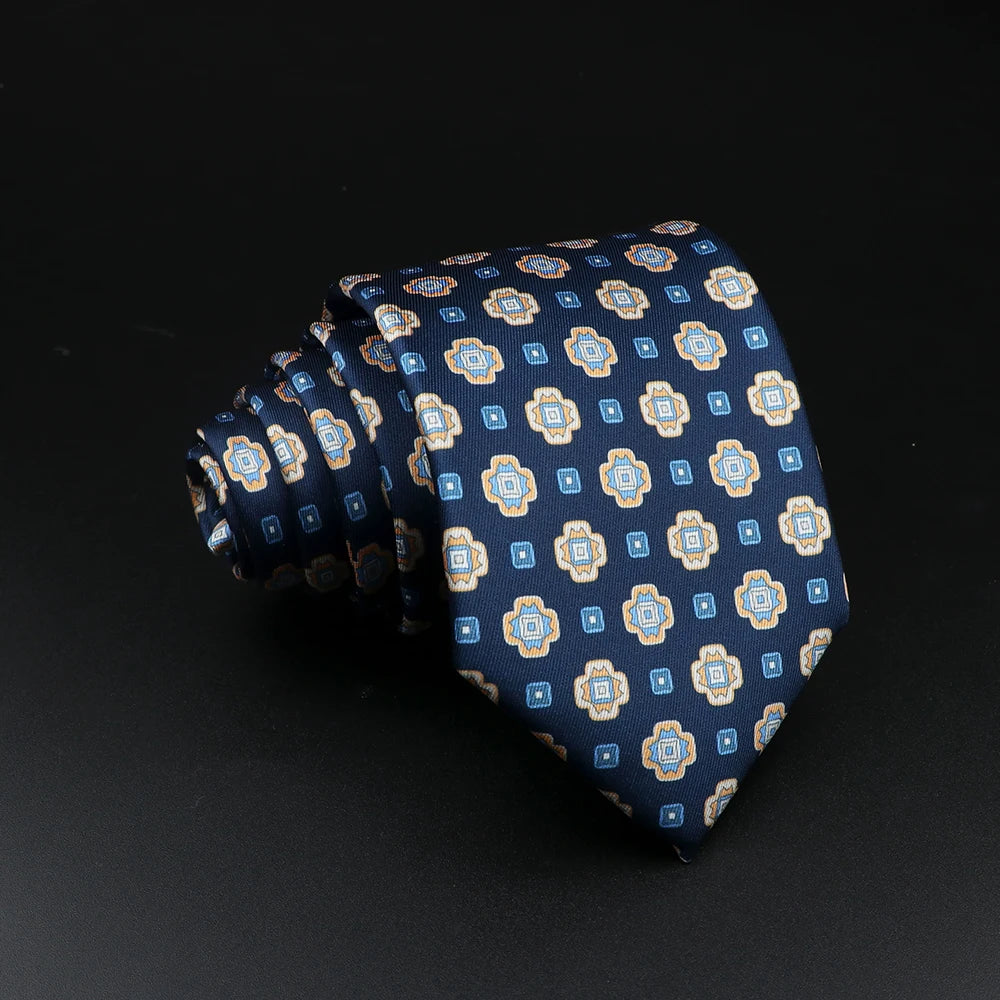 51 Styles Men's Silk Ties Jacquard Striped Plaid Floral Tie Accessories Daily Wear Shirt Suit Necktie Wedding Party Gift