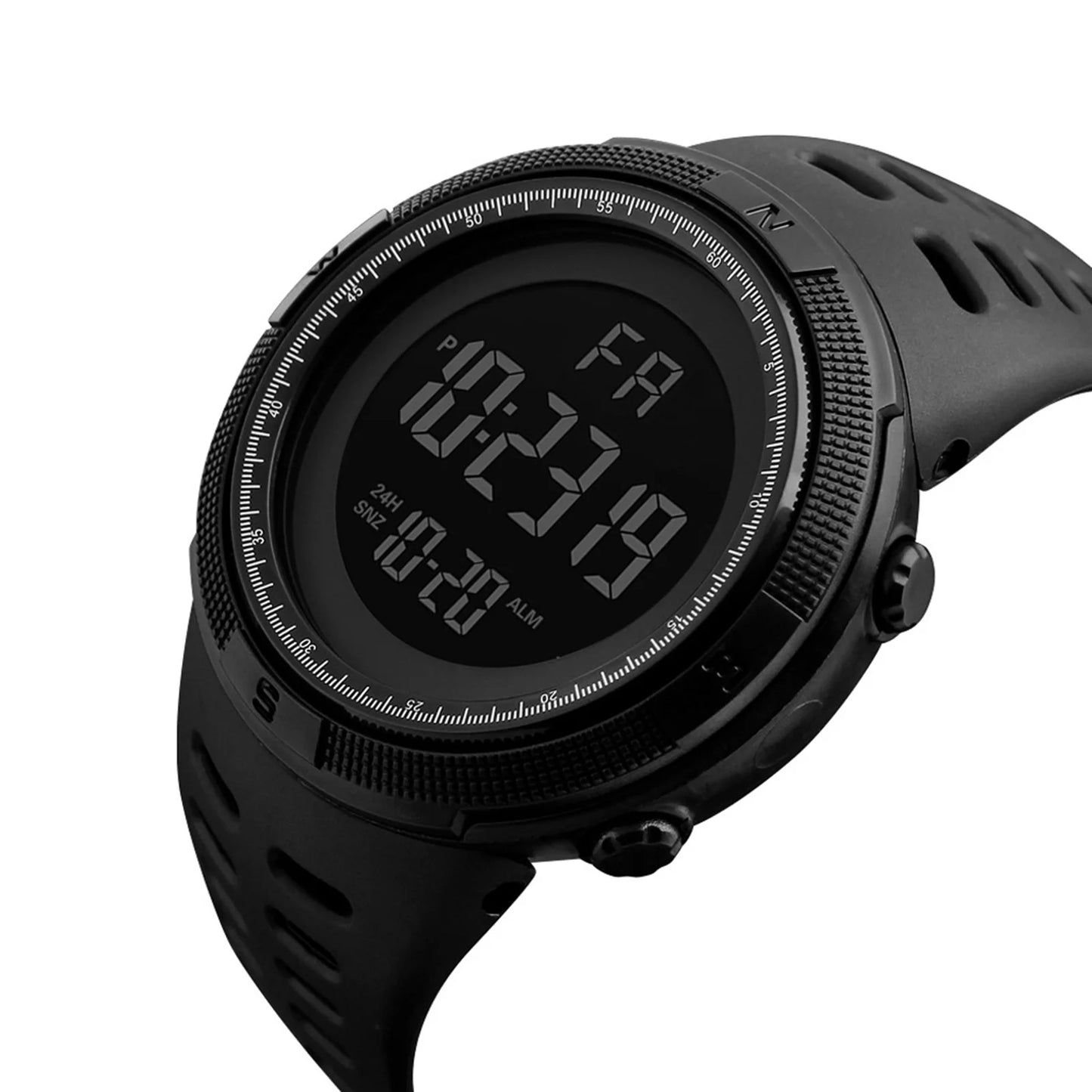 Reloj deportivo digital para hombre, impermeable, informal, luminoso, cronómetro, alarma, reloj militar sencillo para correr, escalar, pescar